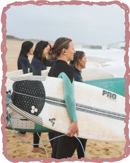 With Johanne Defay in Seignosse, France