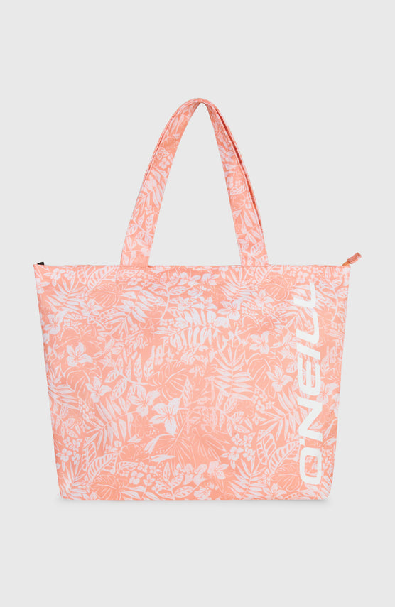 Coastal Print Tote Bag | Peach Island Sky