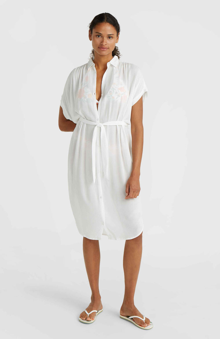 Cali Beach Shirt Dress | Snow White Cali Beach Shirt Dress | Snow White