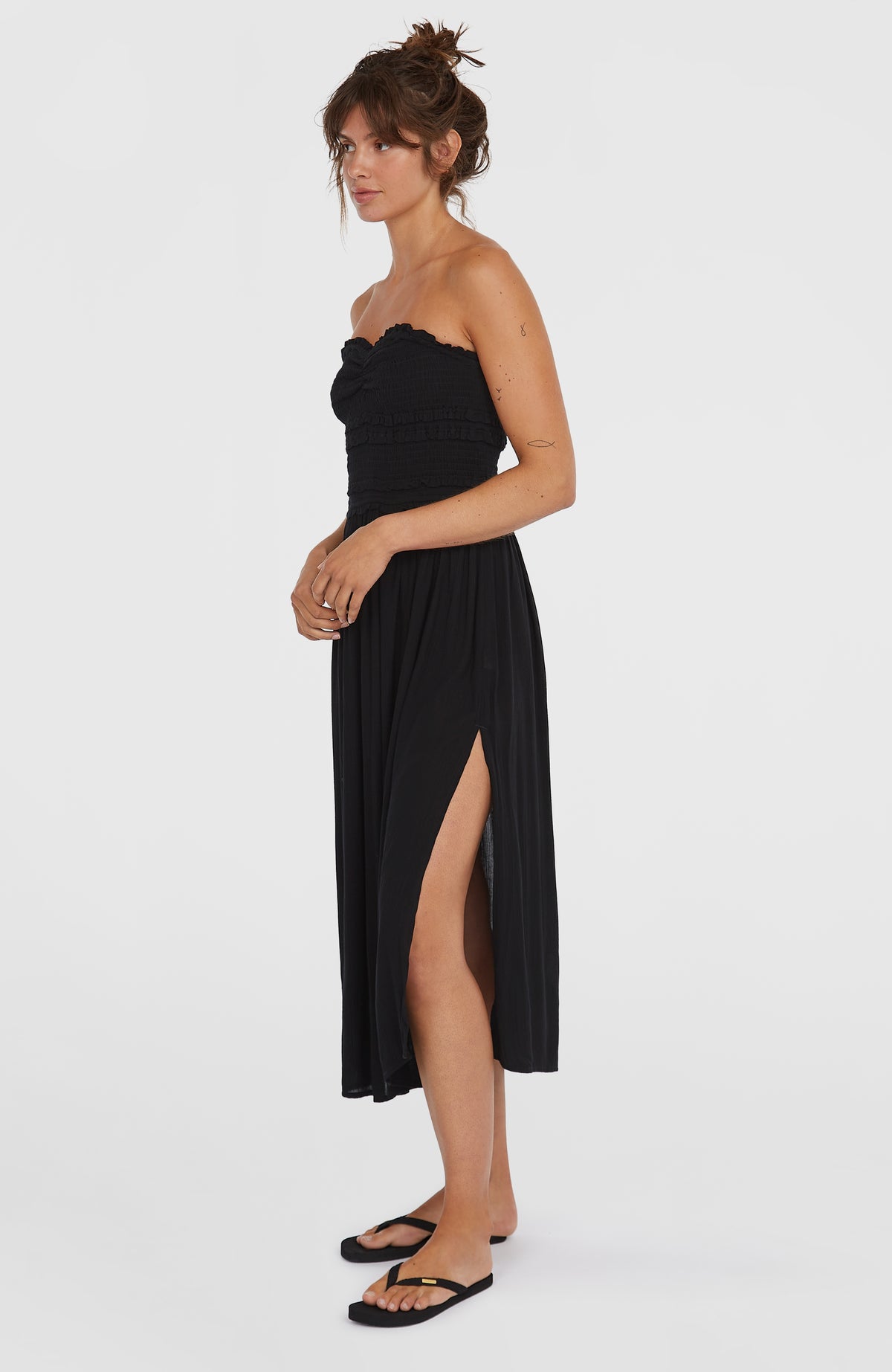 Devyn Midi Dress | Black Out