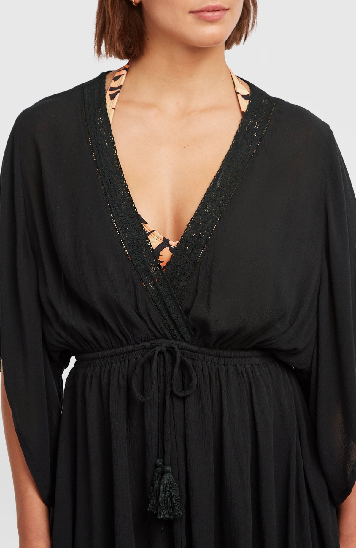 Essentials Tokeena Cover Up Dress | Black Out