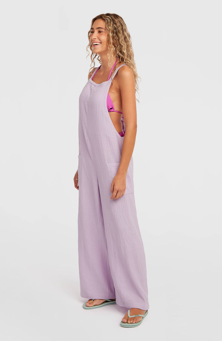 Brenda Structured Dungaree | Pale Lavender