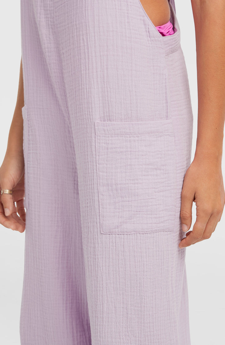 Brenda Structured Dungaree | Pale Lavender