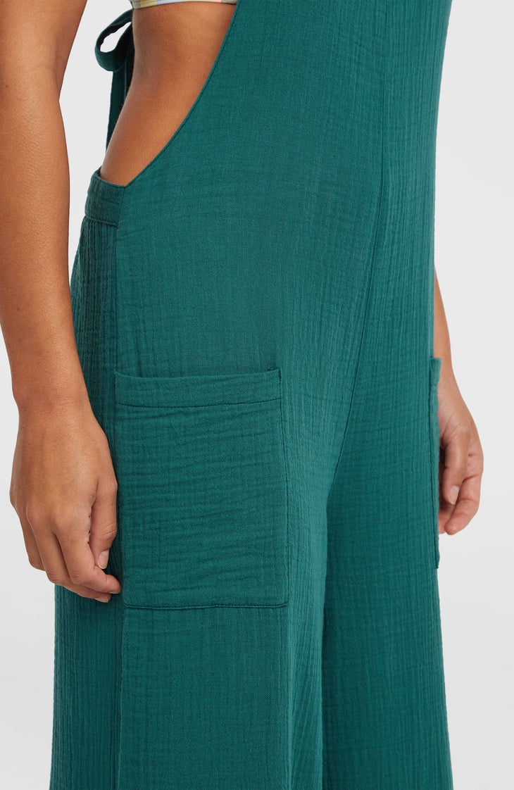 Brenda Structured Dungaree | Botanical Heat