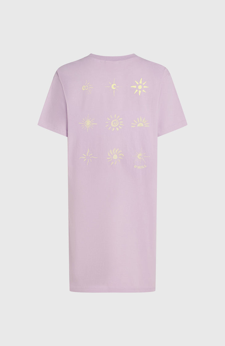 Women of the Wave T-Shirt Dress | Pale Lavender
