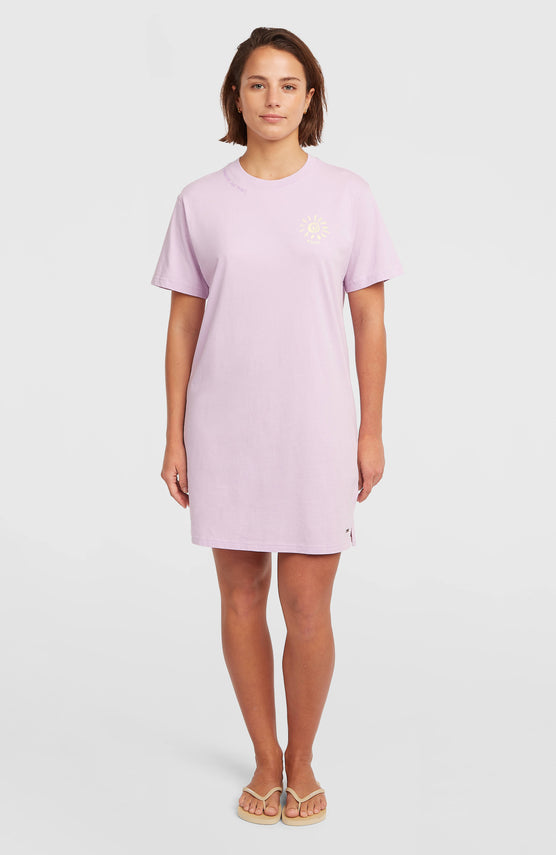 Women of the Wave T-Shirt Dress | Pale Lavender