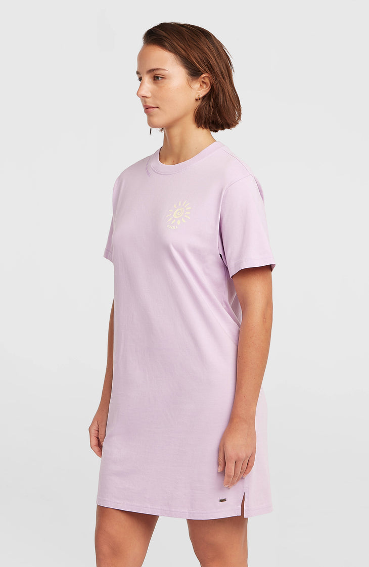 Women of the Wave T-Shirt Dress | Pale Lavender