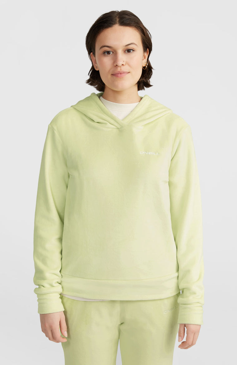 Velour Hoodie Fleece | Lime Wash Velour Hoodie Fleece | Lime Wash