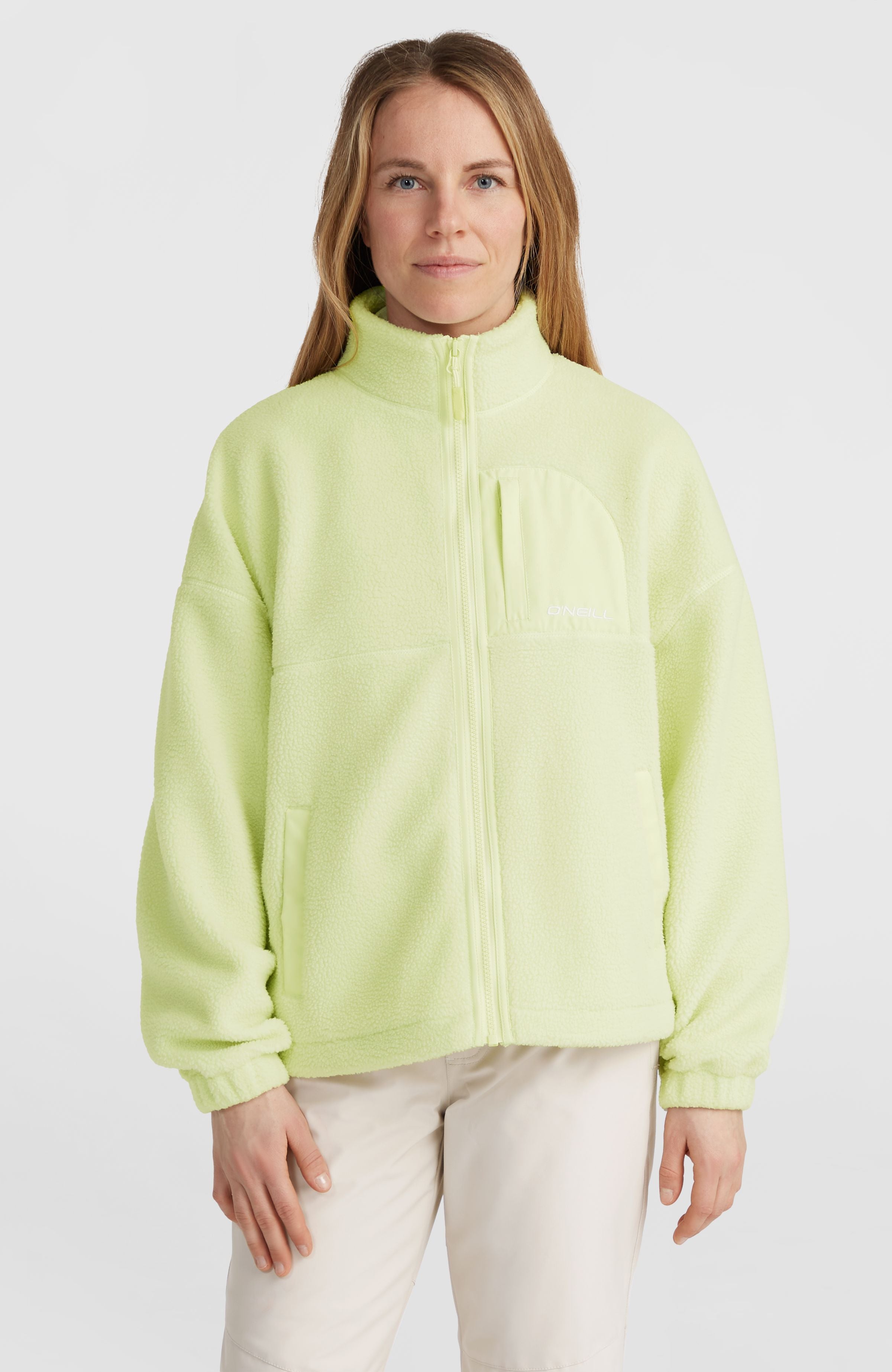 High-Pile Full-Zip Fleece | Lime Wash – O'Neill UK