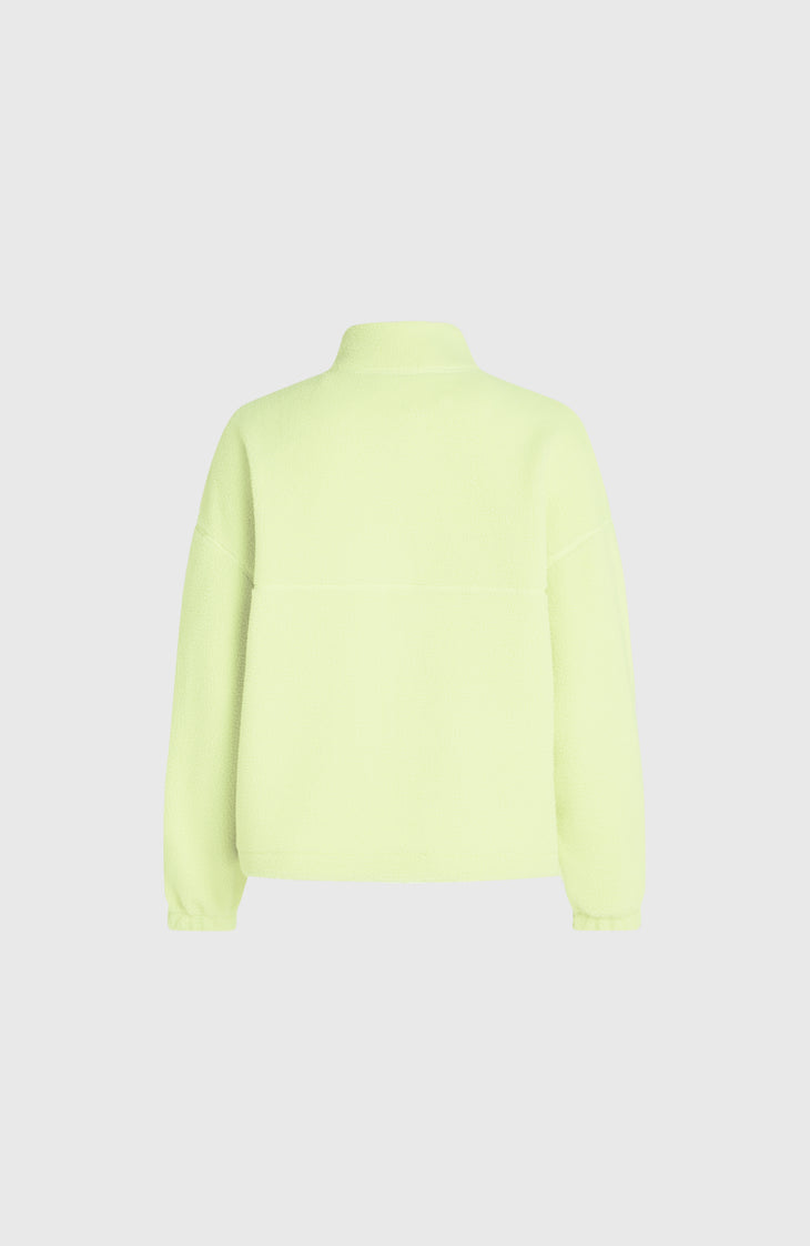 High-Pile Full-Zip Fleece | Lime Wash