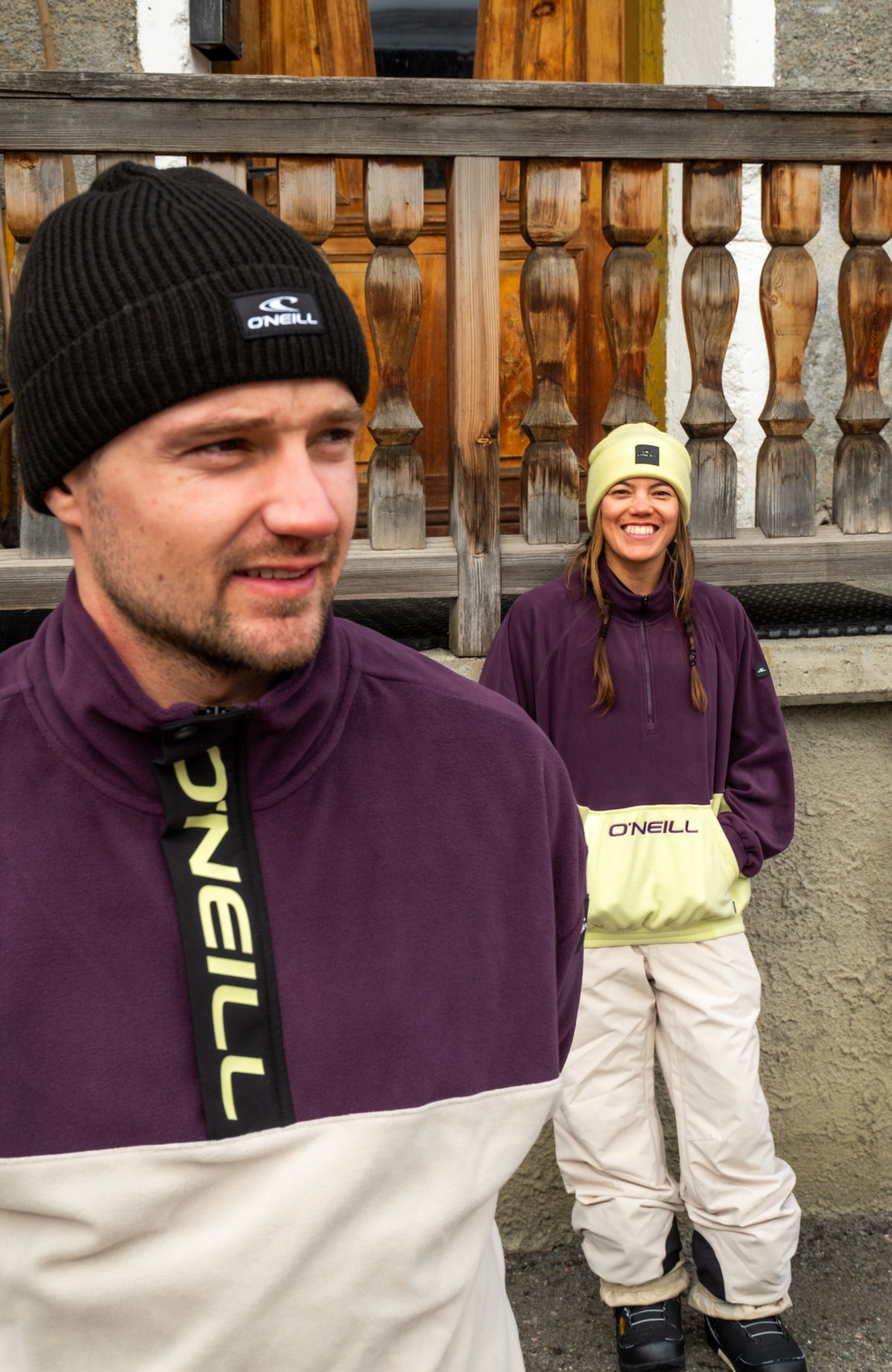 O'Riginals Polartec® 100 Half-Zip Fleece | Aubergine Colour Block