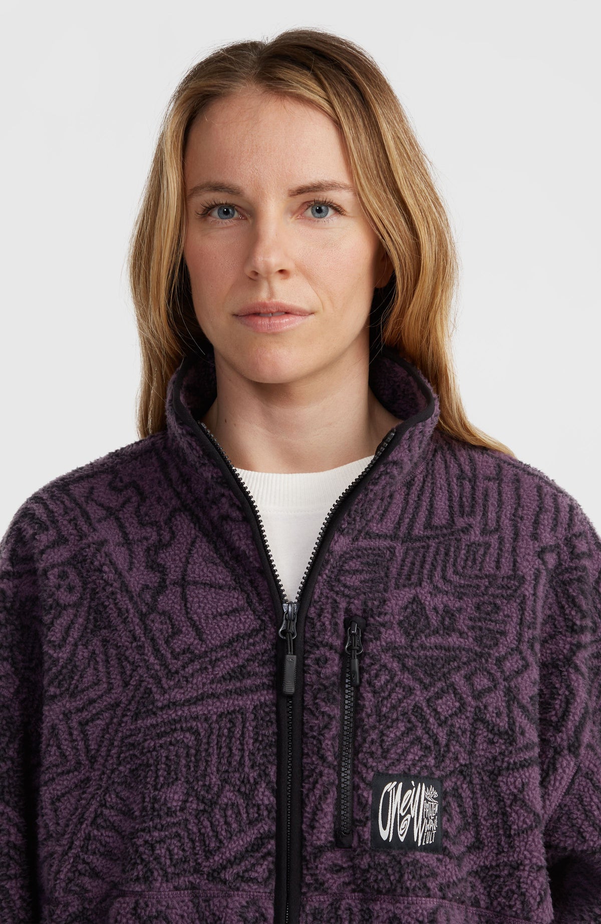 Surf Heroes High-Pile Fleece | Black/Purple Sketcheritage