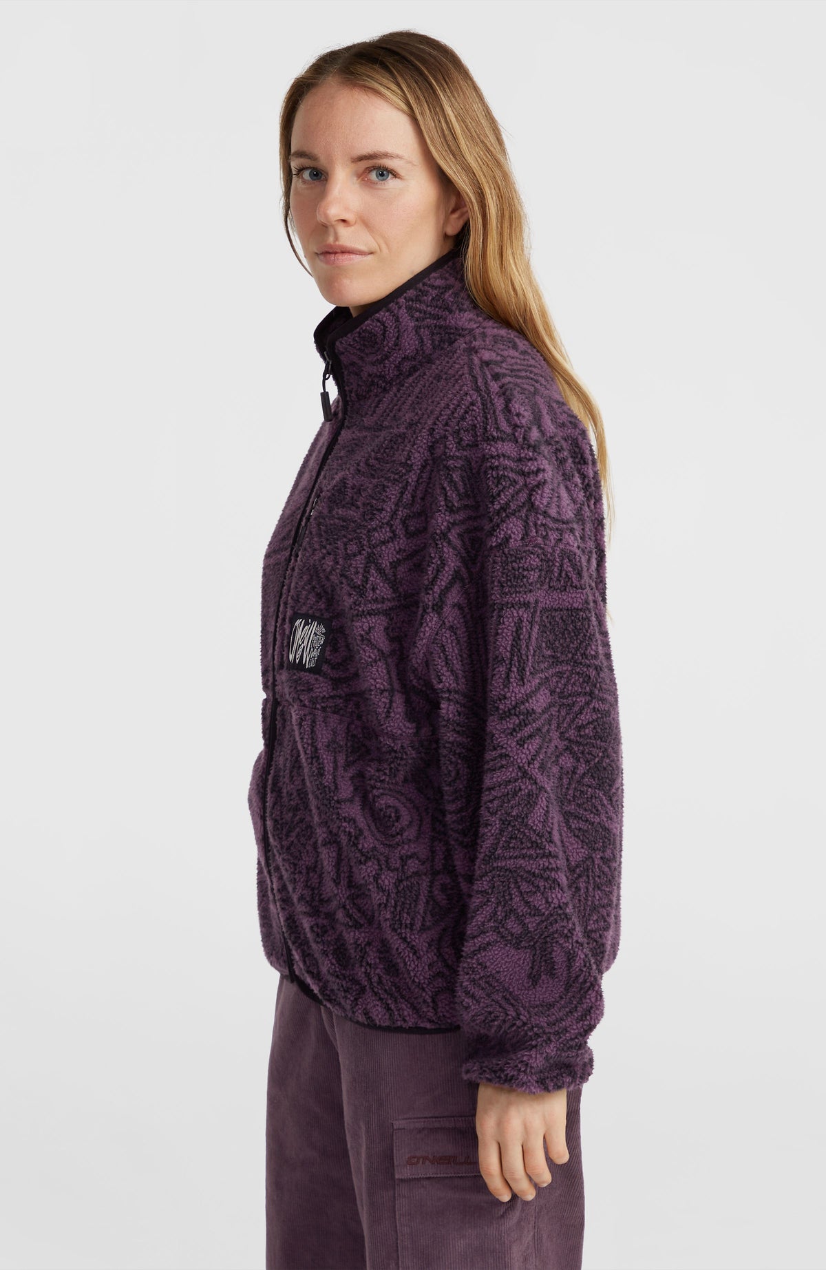 Surf Heroes High-Pile Fleece | Black/Purple Sketcheritage