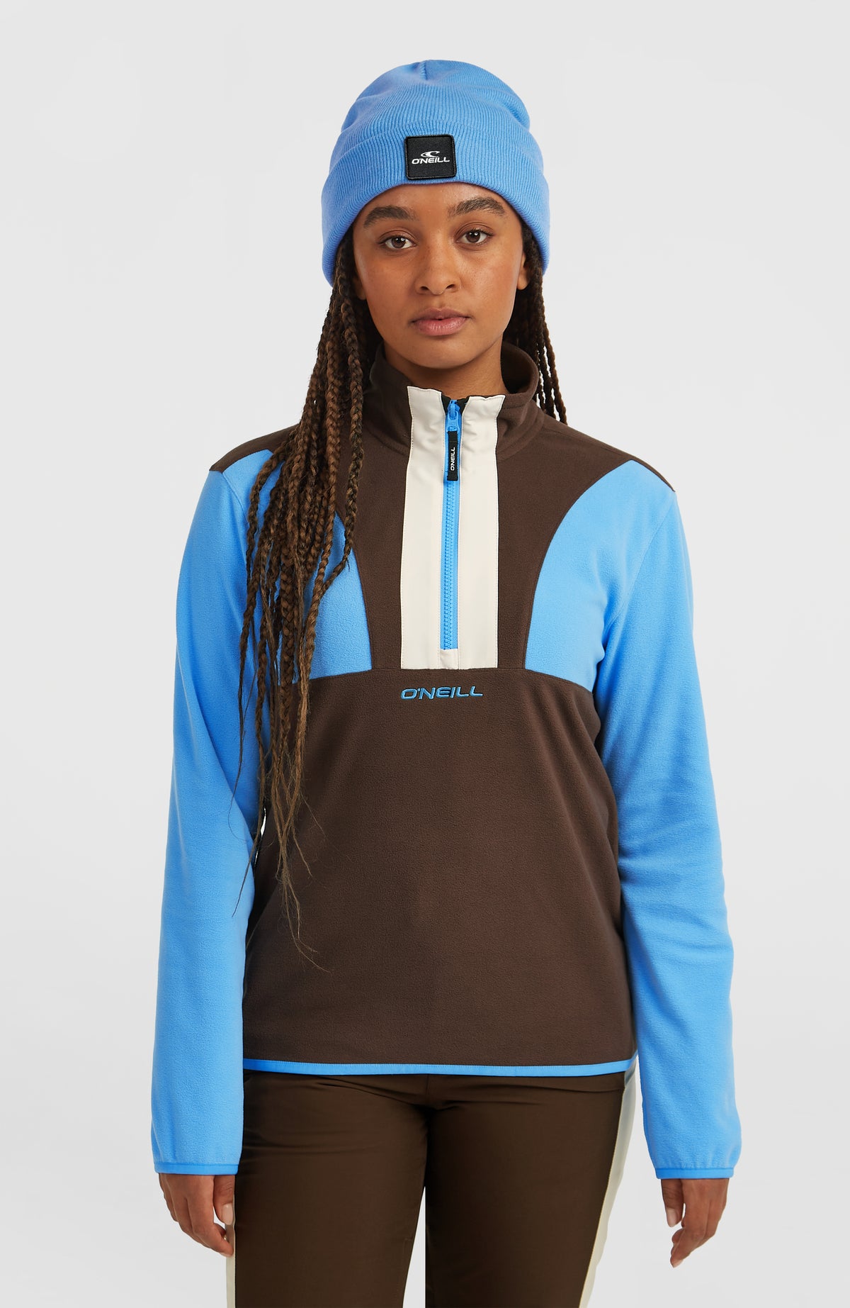 FWC'Cruz Triple Polartec® Half-Zip Fleece | Blue Poppy Colour Block