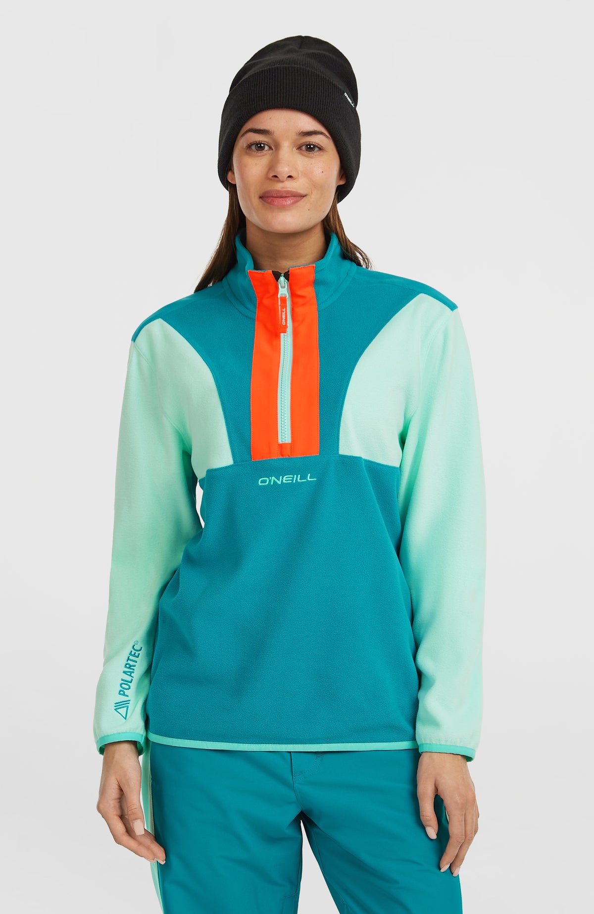 FWC'Cruz Triple Polartec® Half-Zip Fleece | Retro Mint Colour Block