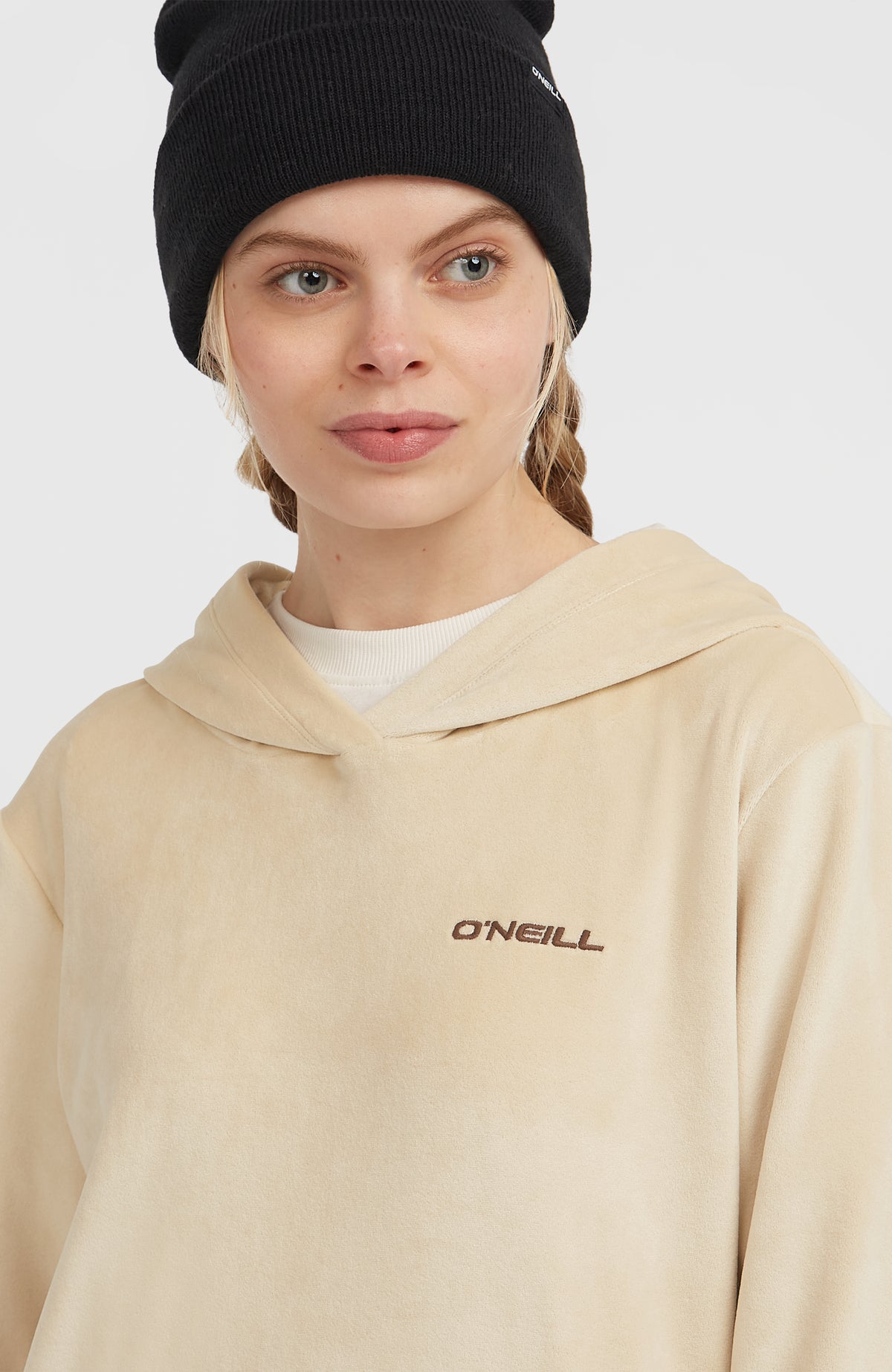 FWC'Cruz Velour Hoodie | Macaron