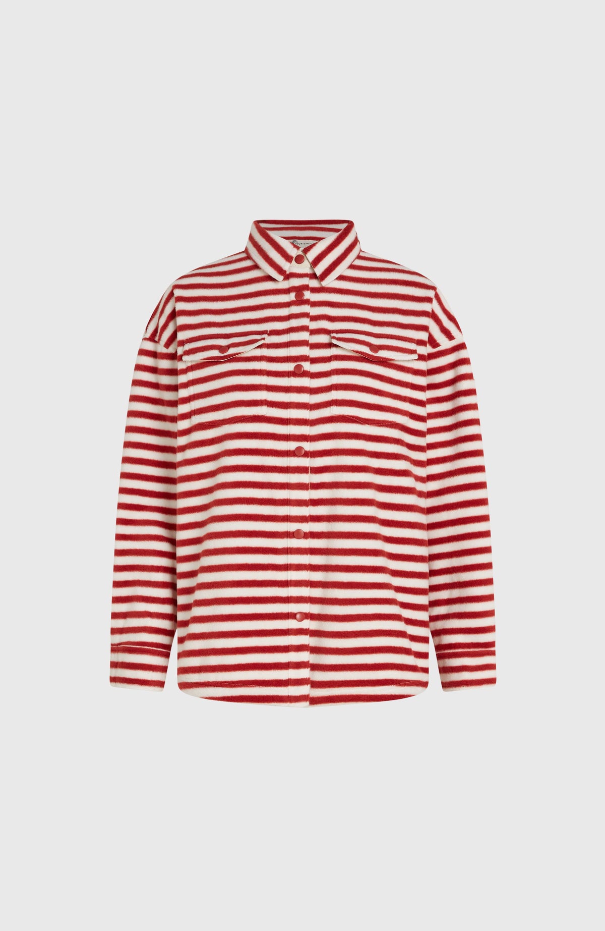 O'Riginals Superfleece Shirt | White/Red Originals Stripe