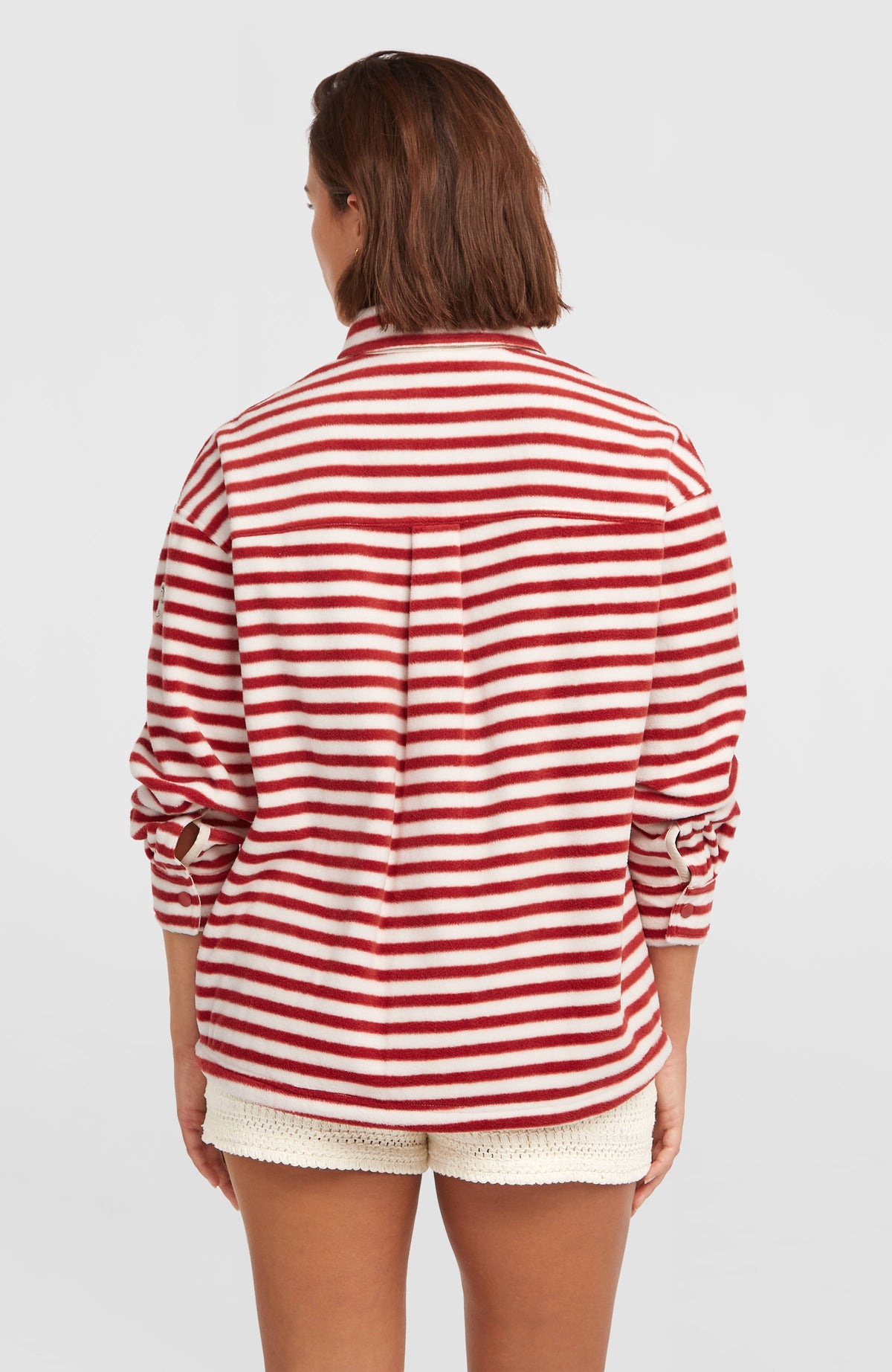 O'Riginals Superfleece Shirt | White/Red Originals Stripe