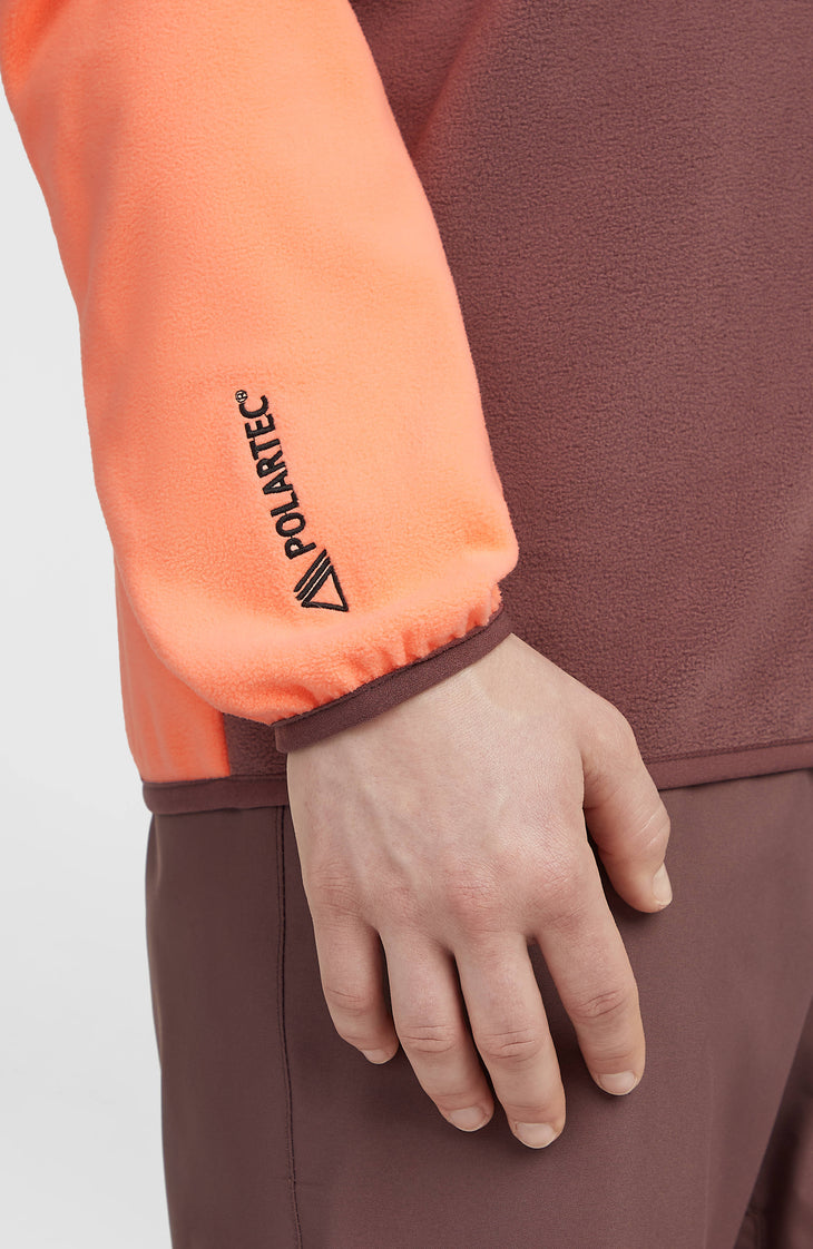 FWC'Cruz Triple Polartec® Half-Zip Fleece | Funky Peach Colour Block