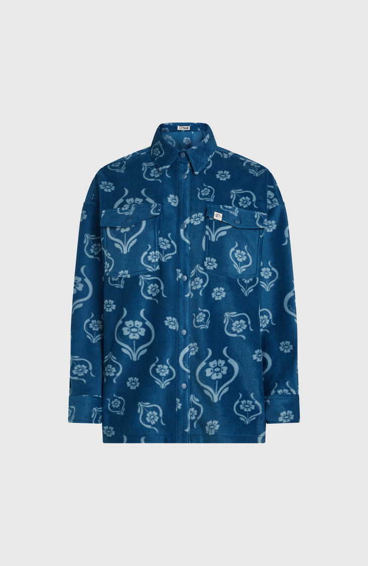 O'Riginals Superfleece Shirt | Blue Artdeco Floral