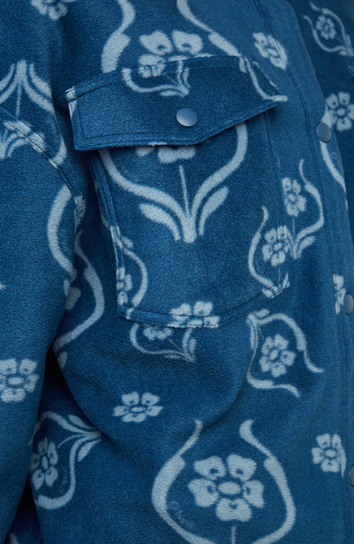 O'Riginals Superfleece Shirt | Blue Artdeco Floral