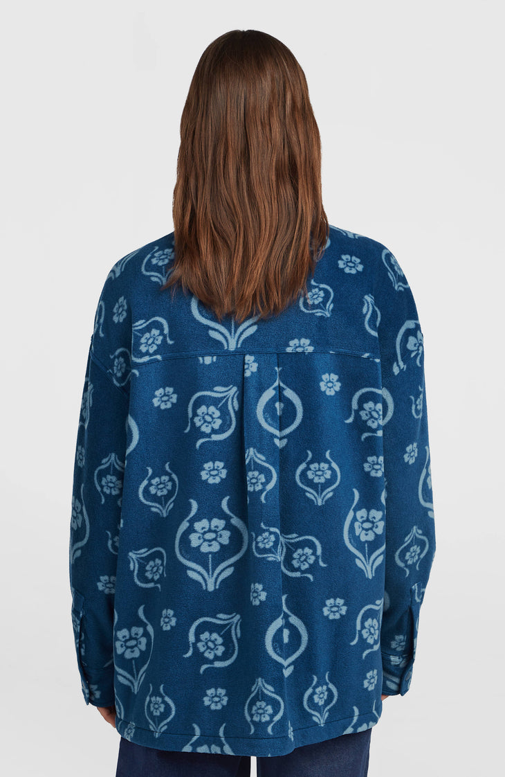 O'Riginals Superfleece Shirt | Blue Artdeco Floral