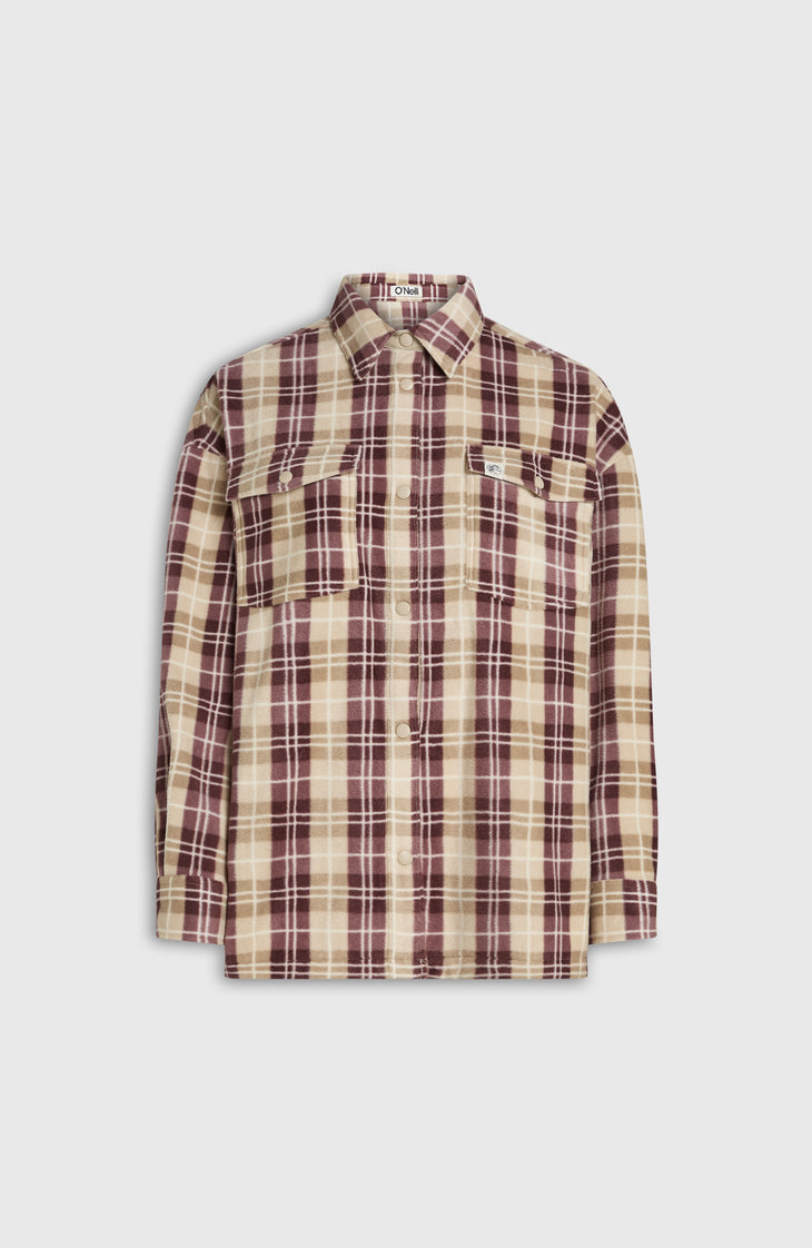 O'Riginals Superfleece Shirt | Beige Check Flannel