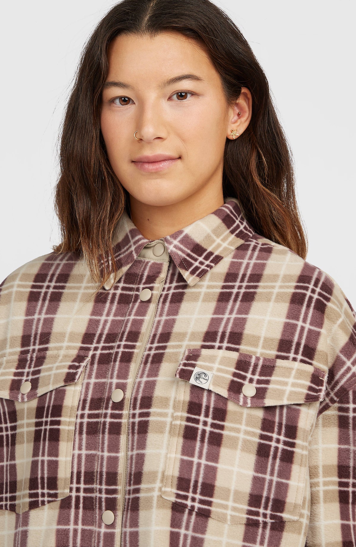 O'Riginals Superfleece Shirt | Beige Check Flannel