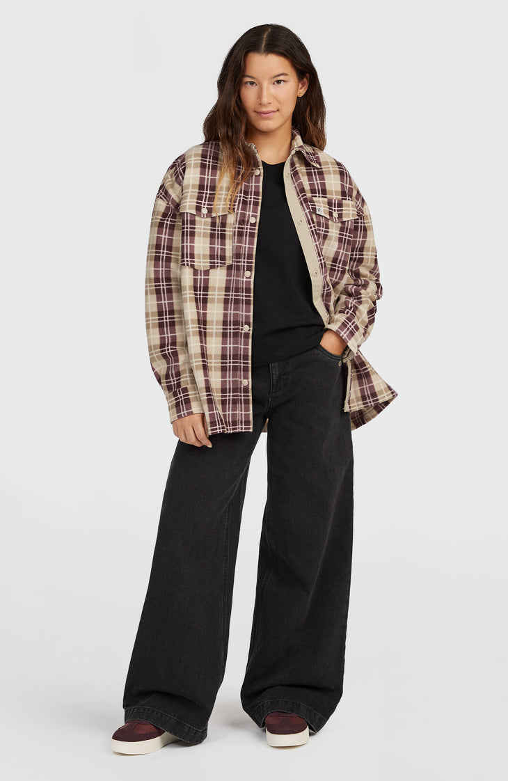 O'Riginals Superfleece Shirt | Beige Check Flannel