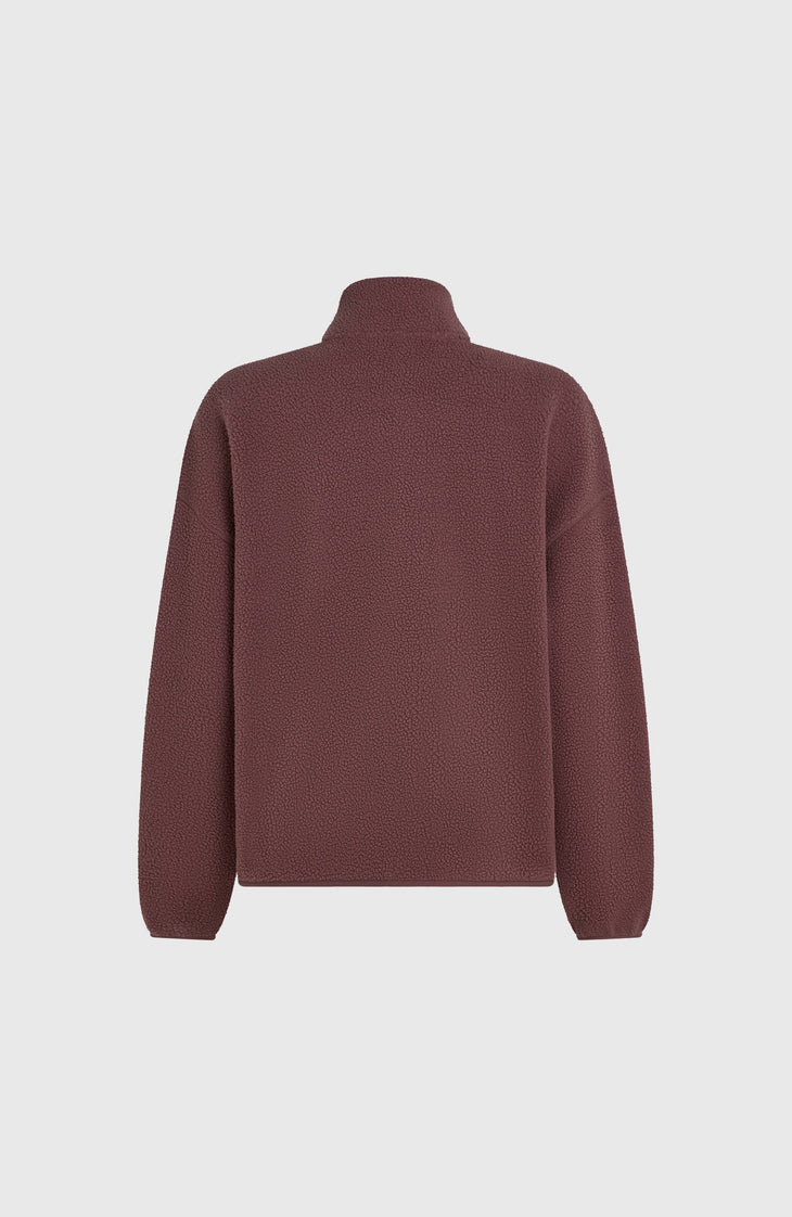 Must-Have High-Pile Full-Zip Fleece | Purple Gray