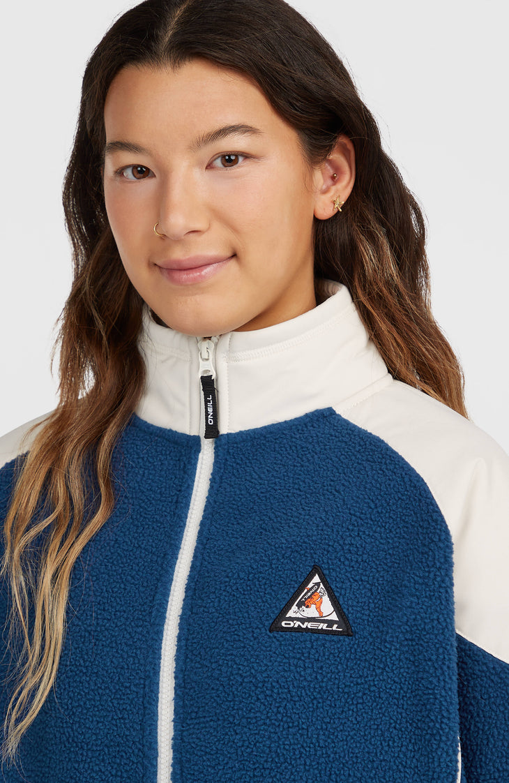 FWC'Play Full-Zip Hyperfleece | Linen White Colour Block