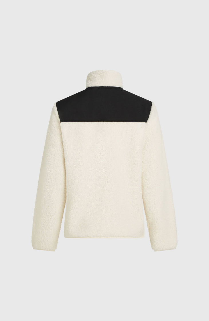 FWC'Cruz Fuzzy Full-Zip Fleece | Linen White Colour Block