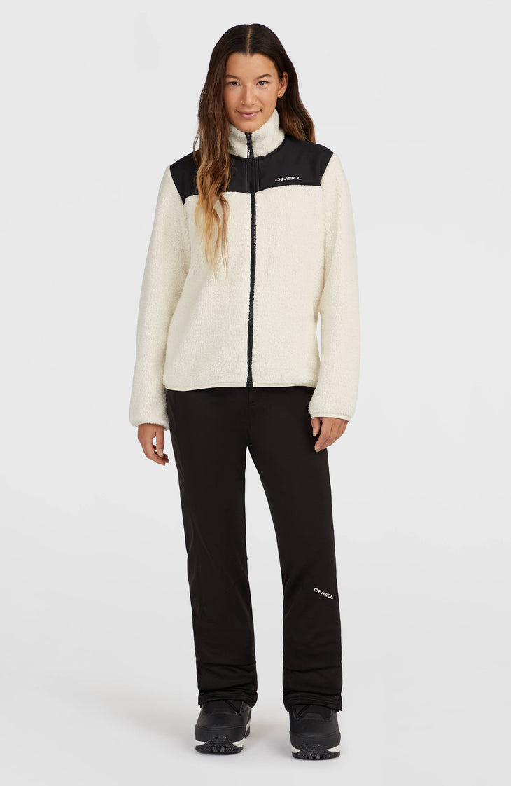 FWC'Cruz Fuzzy Full-Zip Fleece | Linen White Colour Block