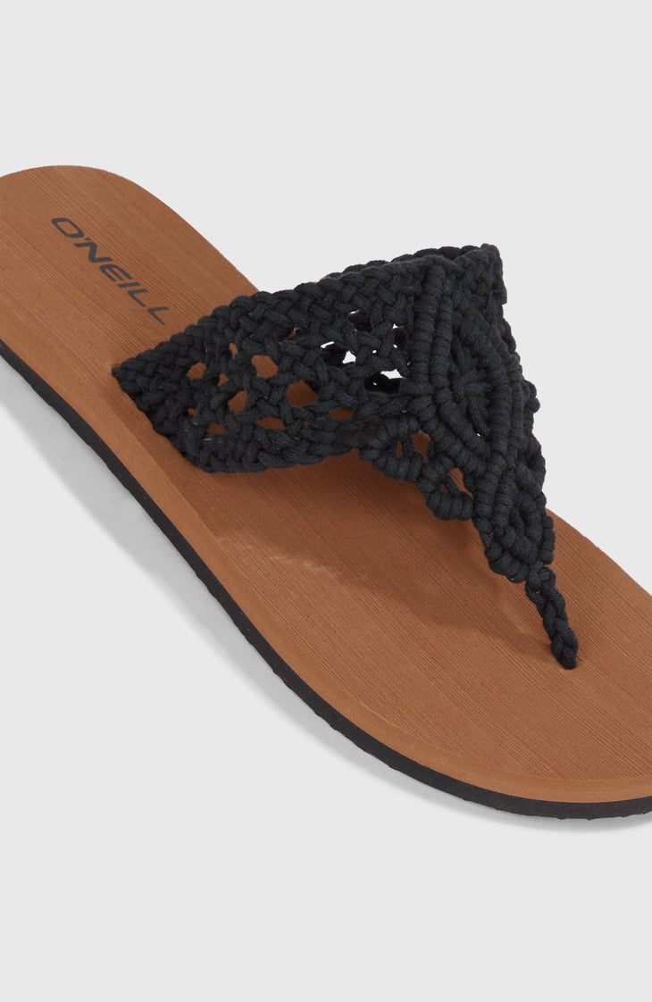 Ditsy Crochet Sandals | Black Out