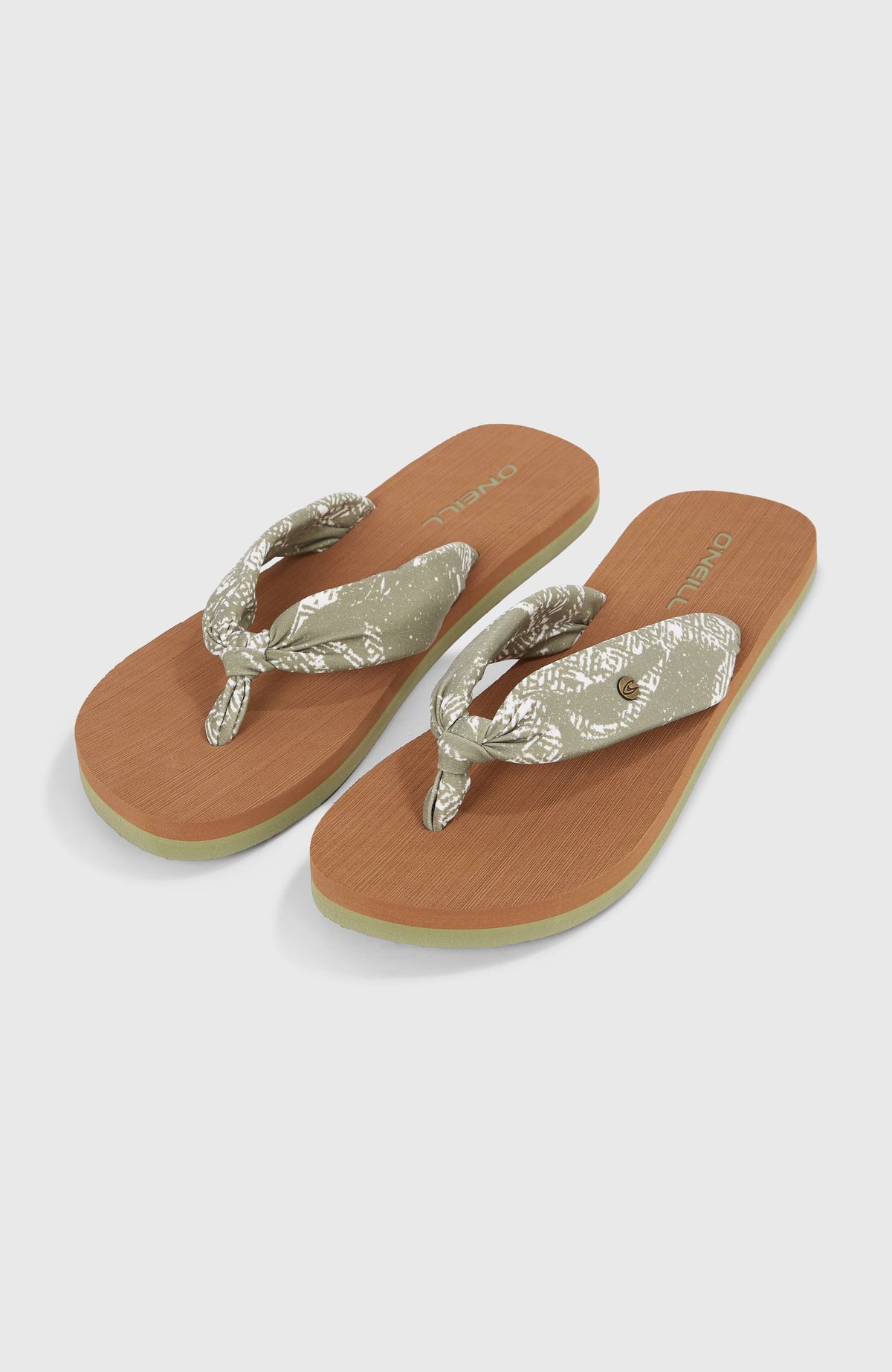 Ditsy Sun Sandals | Green Textured Jungle
