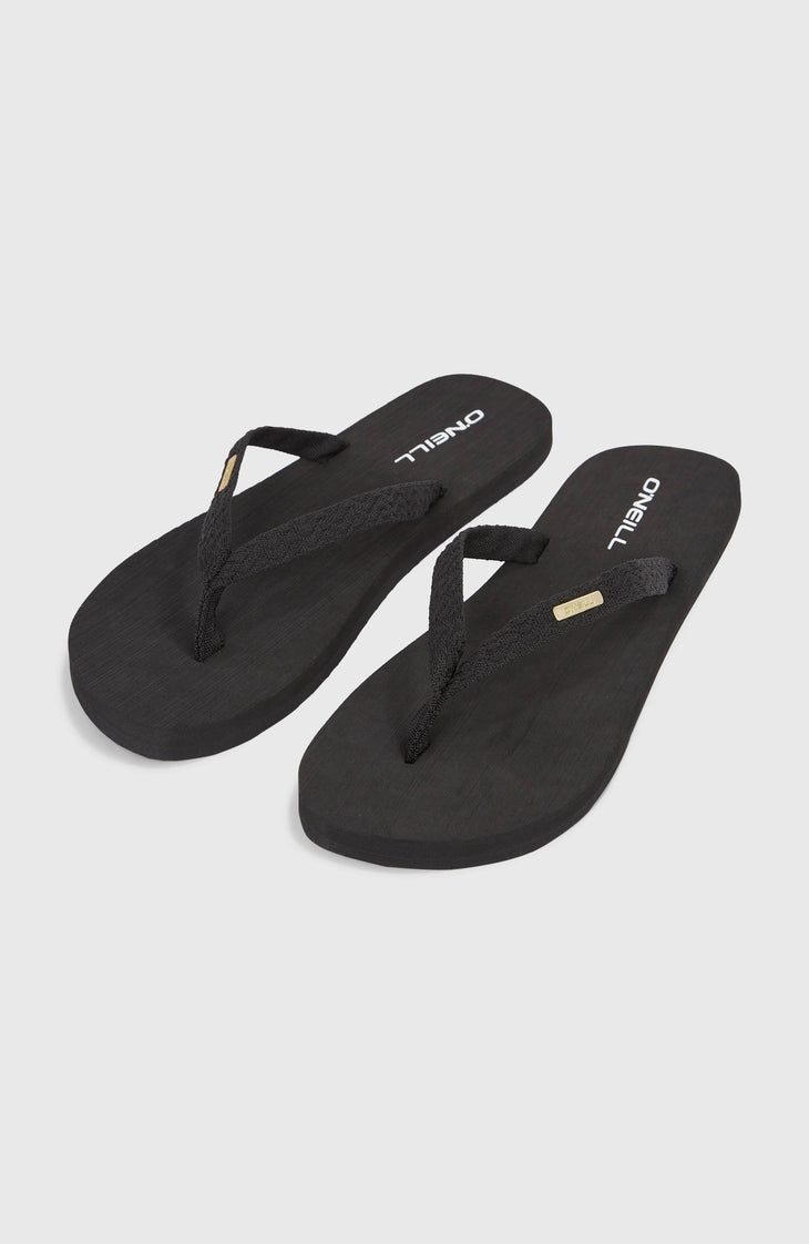 Ditsy Jacquard Sandals | Black Out