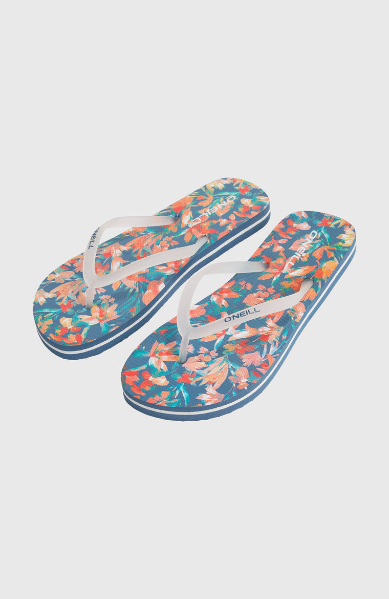 Profile Graphic Sandals | Blue Painted Tropics Profile Graphic Sandals | Blue Painted Tropics