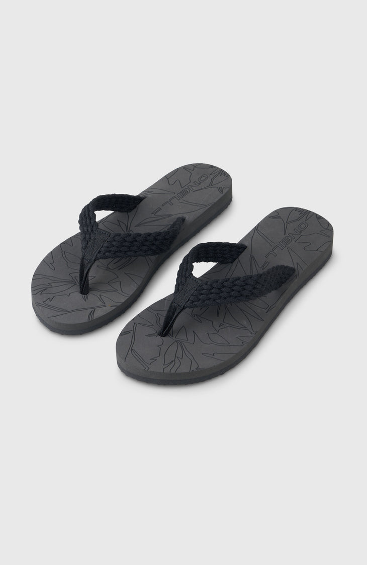 O'Neill Floral Sandals | Black Out