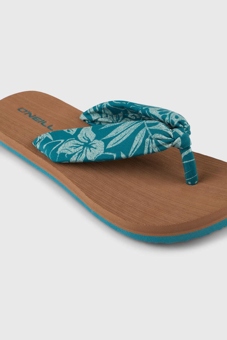 Ditsy Sun Sandals | Green Island Sky