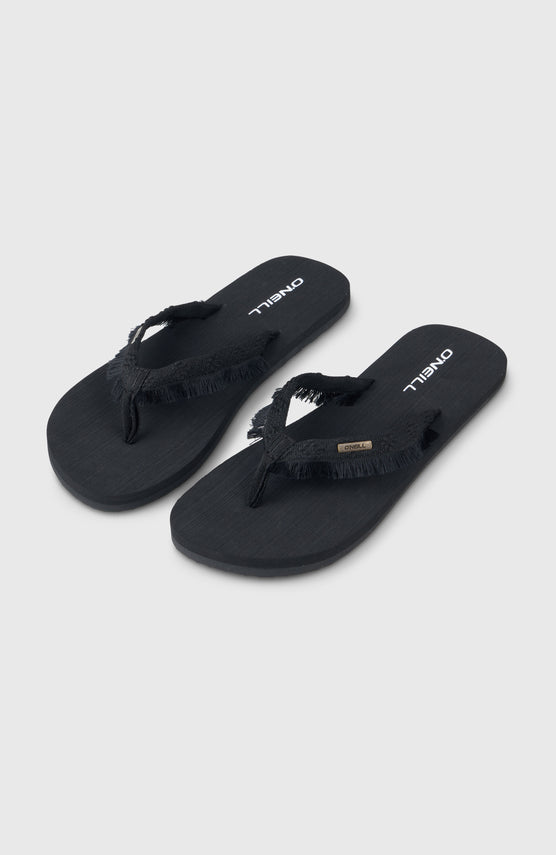 Ditsy Jacquard Sandals | Black Out