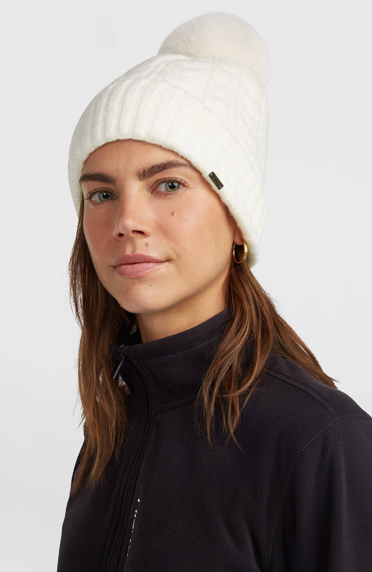 Nora Beanie | Linen White