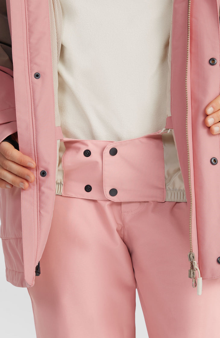 Utility Hybrid Snow Jacket | Genuine Pink Colour Block