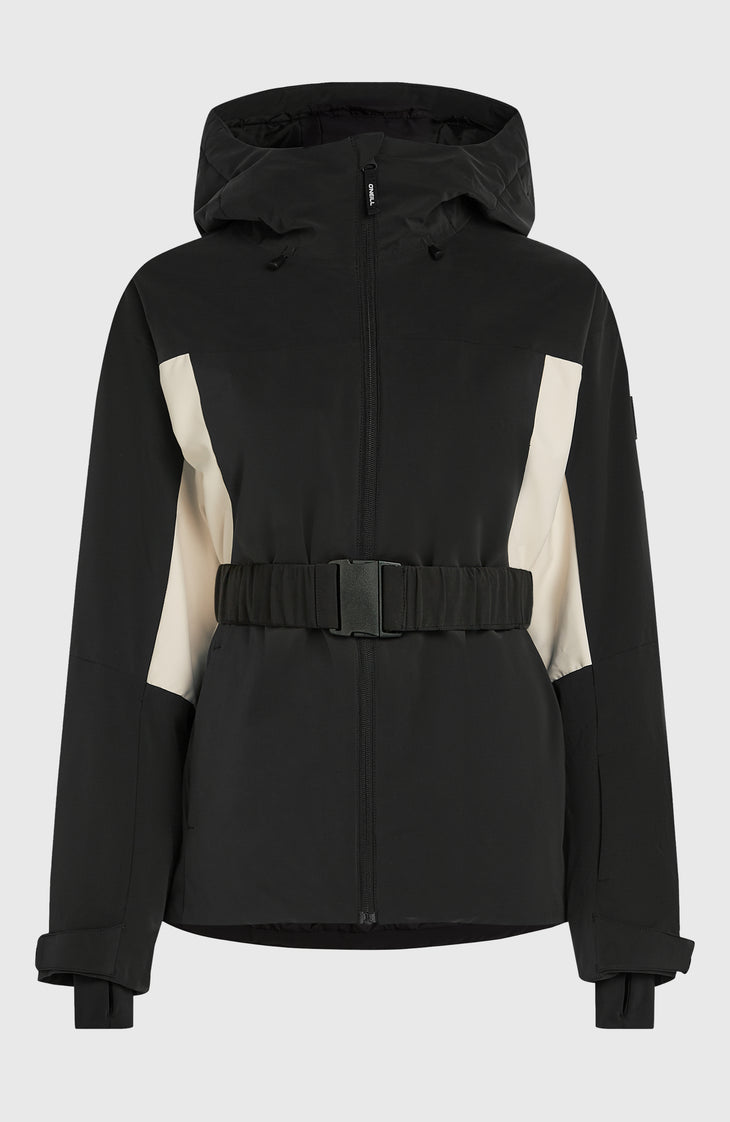 FWC'Cruz Hybrid Belted Snow Jacket | Black Out Colour Block