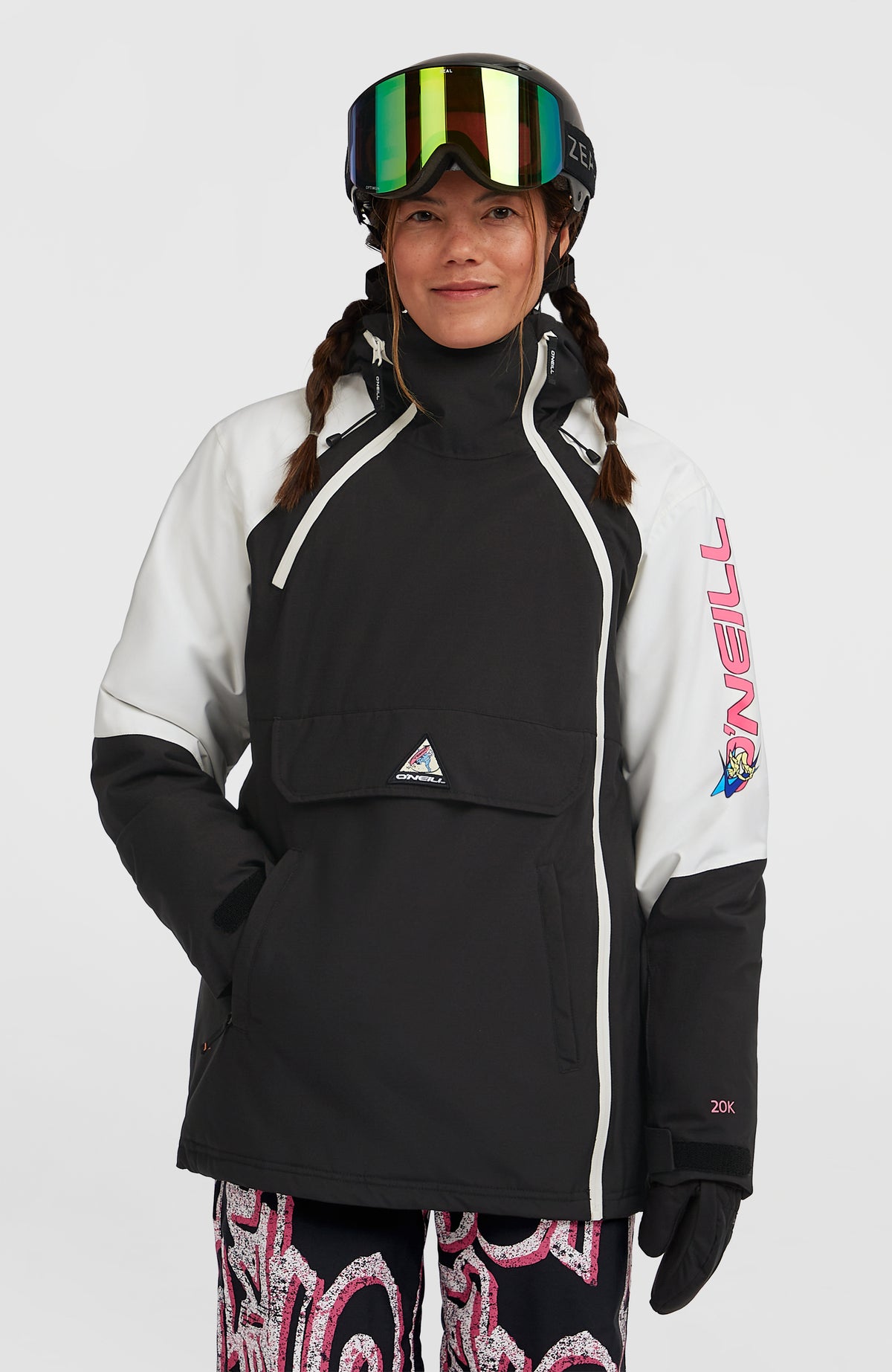 FWC'Play Asymmetric Snow Jacket | Black Out Colour Block