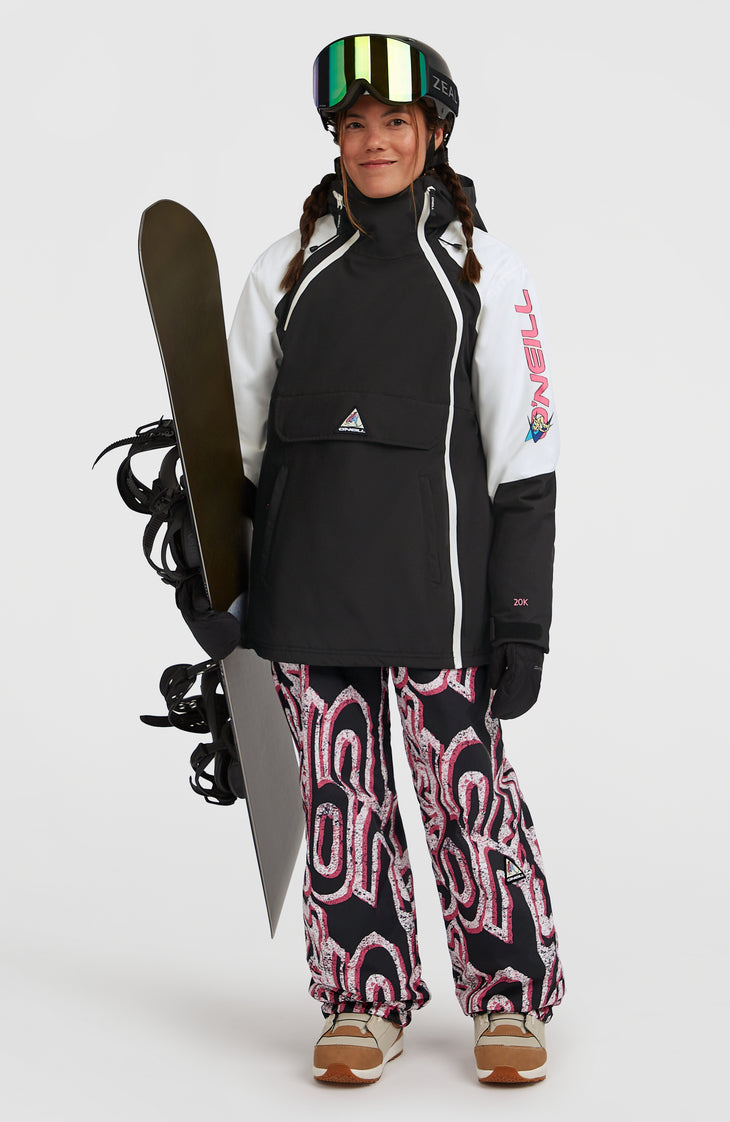FWC'Play Asymmetric Snow Jacket | Black Out Colour Block