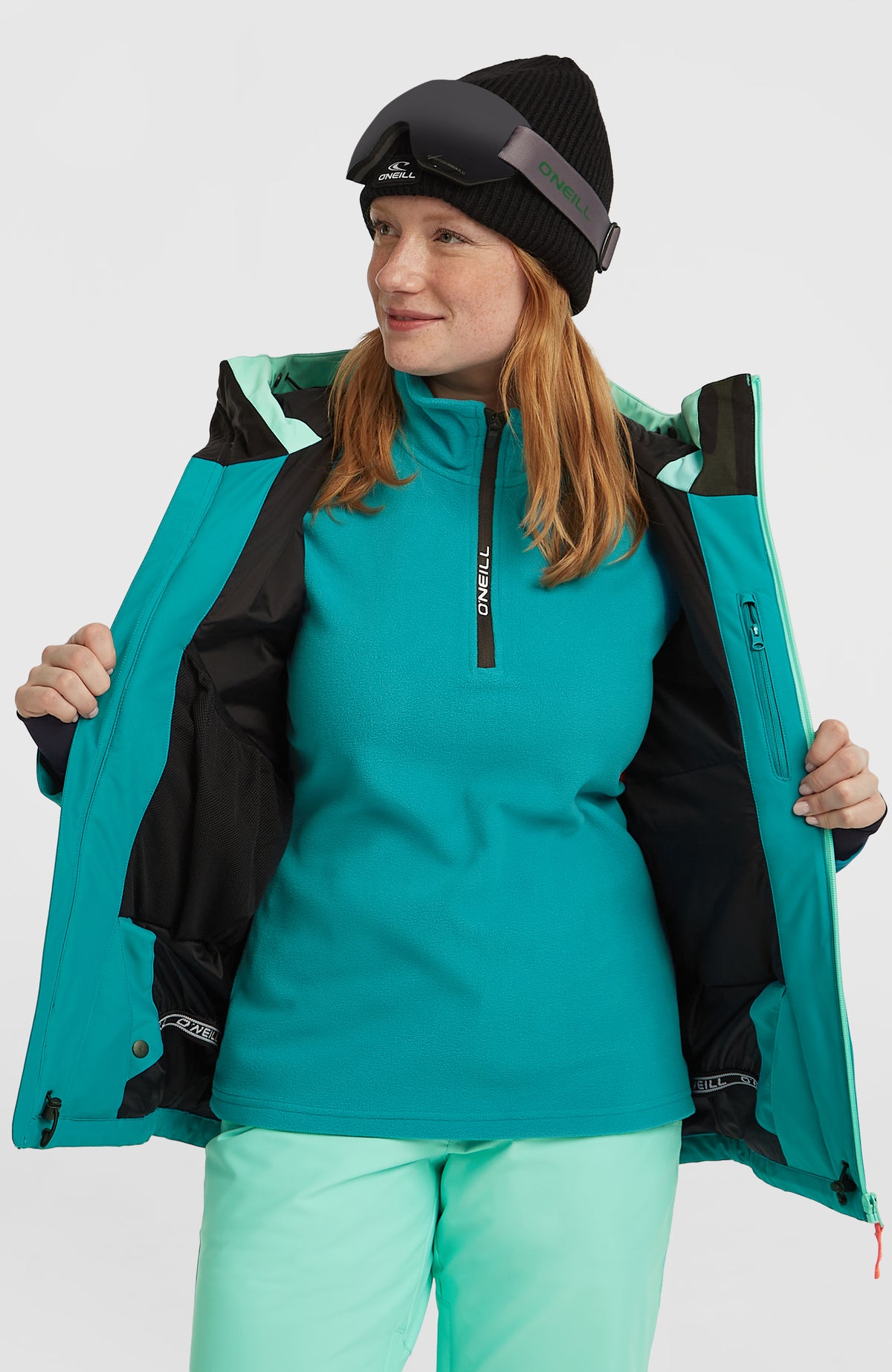 FWC'Cruz Triple Snow Jacket | Retro Mint Colour Block