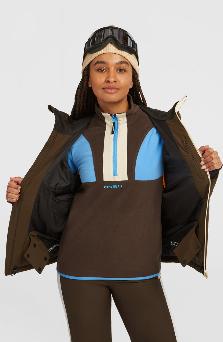 FWC'Cruz Duo Snow Jacket | Coffee Bean Colour Block
