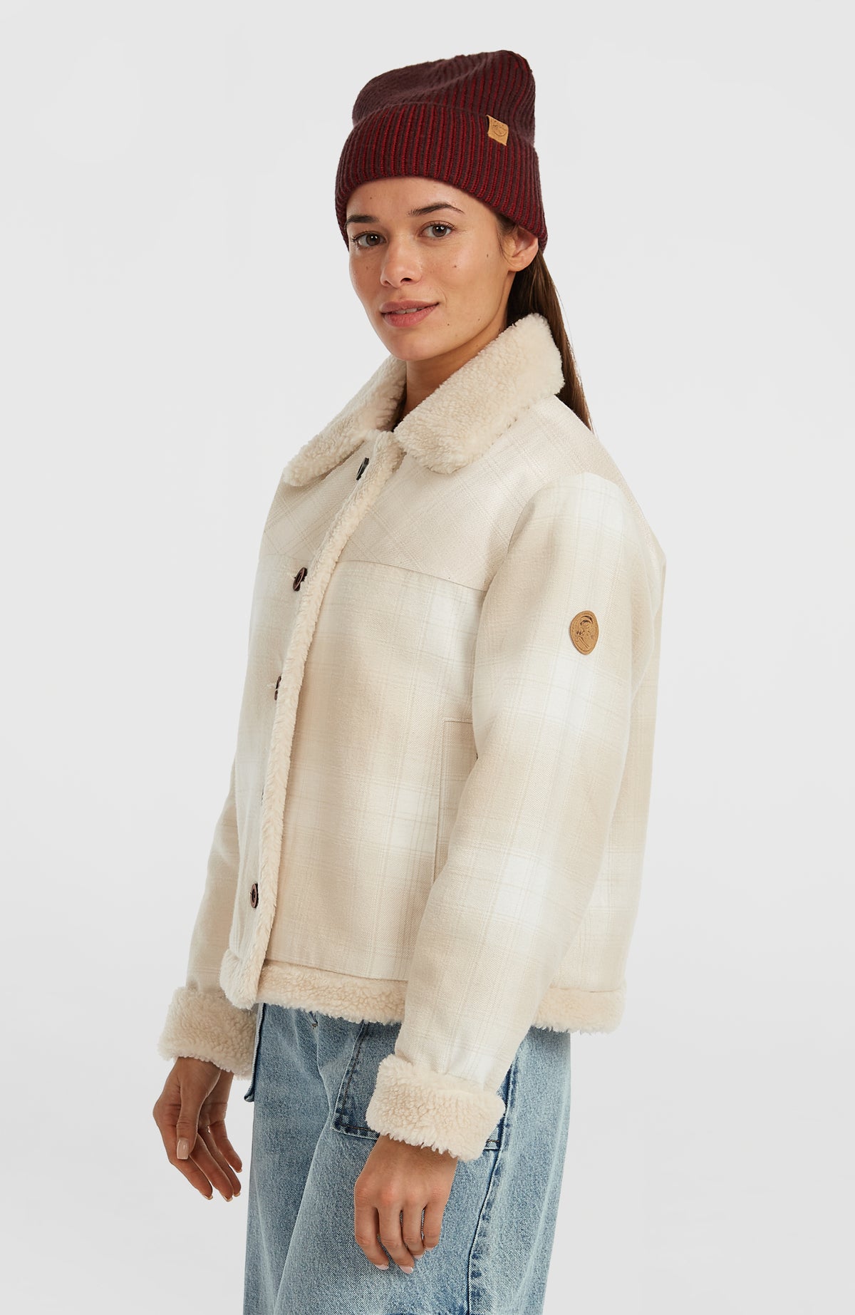 O'Riginals Fleece-Lined Jacket | Beige Check