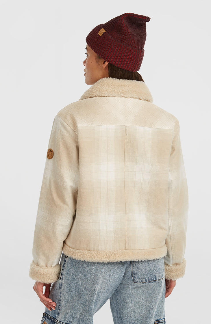 O'Riginals Fleece-Lined Jacket | Beige Check