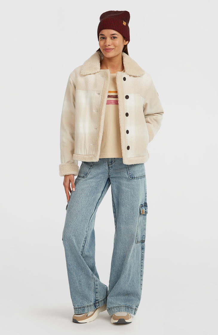 O'Riginals Fleece-Lined Jacket | Beige Check